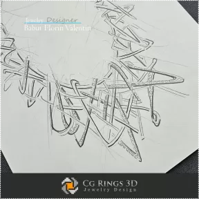 Halskette Skizze - Schmuckdesign