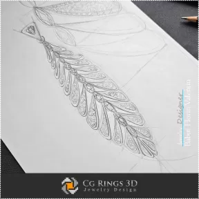 Anhänger Skizze-Schmuckdesign