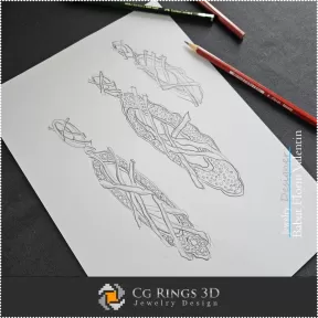 Earring Sketch-Jewelry Design