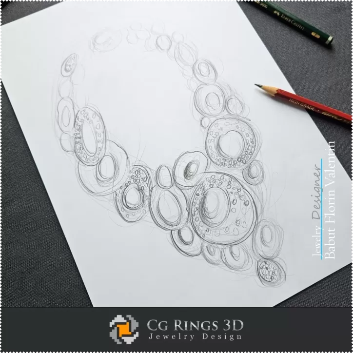 Necklace Sketch-Jewelry Design