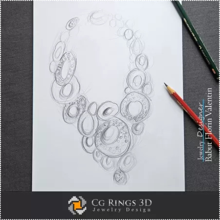 Necklace Sketch-Jewelry Design