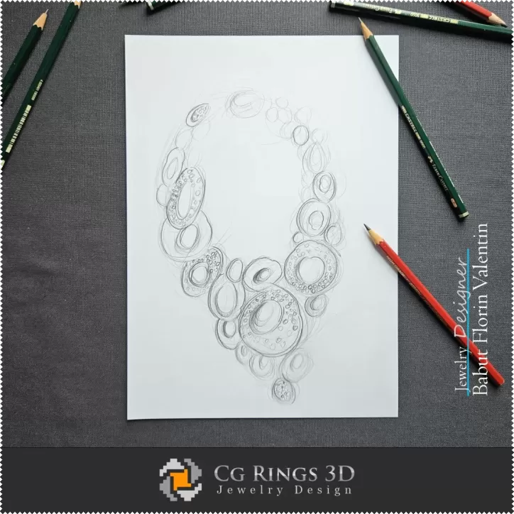 Necklace Sketch-Jewelry Design