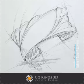 Schizzo Bracciale - Design Gioielli