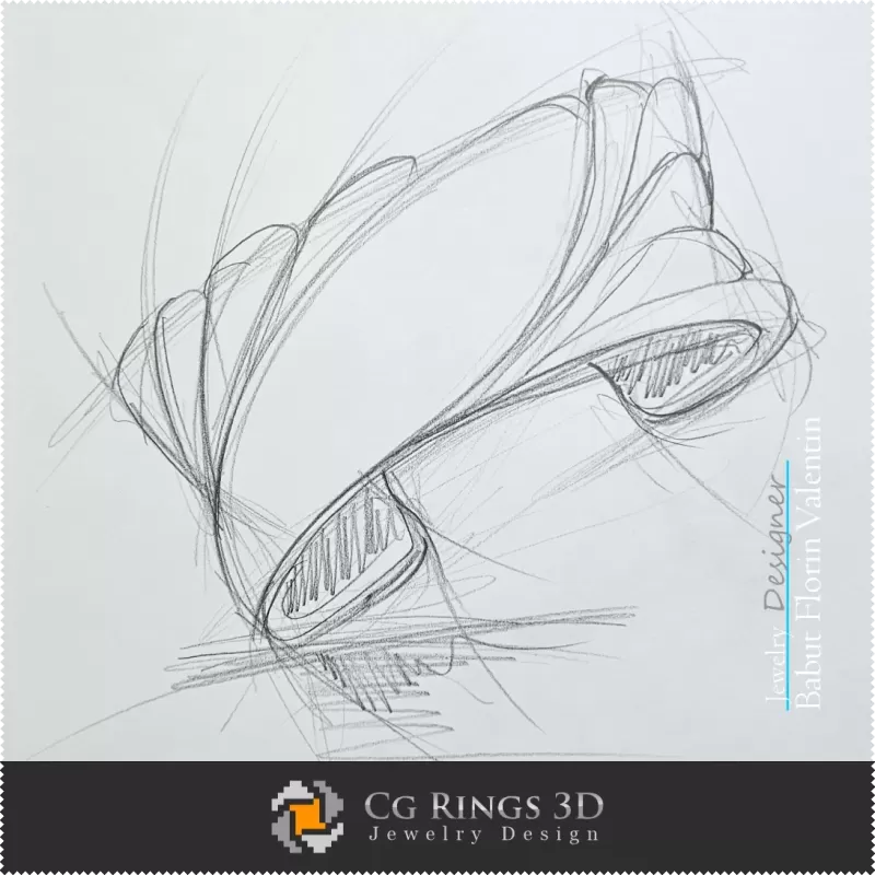 Armband-Skizze - Schmuckdesign