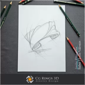 Armband-Skizze - Schmuckdesign