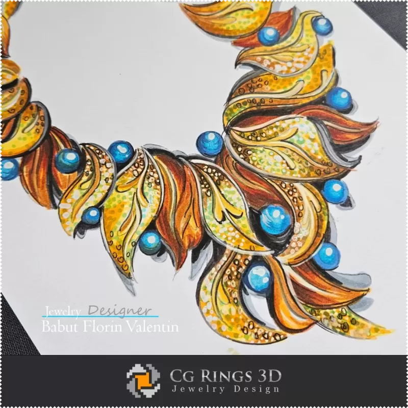 Schizzo di collana - Design di gioielli