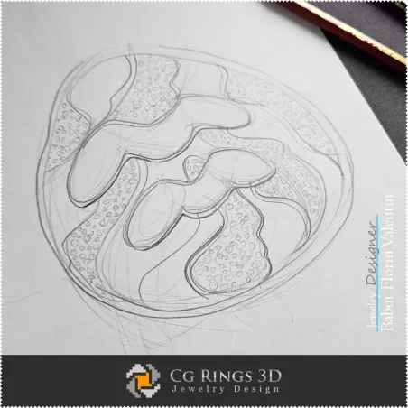 Zodiac Pendant Sketch-Jewelry Design