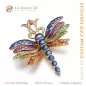 Colgante de libélula con Melodía de Colores - CAD de joyería 3D