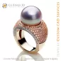 Ring with Pearl and Morganite - 3D CAD Jewelry