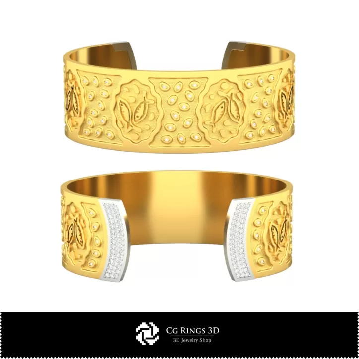Damen Fische Sternzeichen Armband - Schmuck 3D CAD Damen Fische Sternzeichen Armband - Schmuck 3D CAD