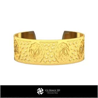 Pulsera zodiacal 3D de mujer Piscis para el hogar, Joyería CAD 3D, Pulseras CAD 3D, Pulseras 3D, Pulsera rígida 3D, Pulseras