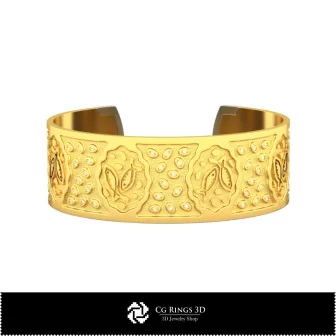 3D Women's Pisces Zodiac Bracelet Home, Jewelry 3D CAD, Bracelets 3D CAD , 3D Bracelets, 3D Cuff Bracelet, Zodiac Bracelets 3D