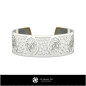 Bracelet Zodiaque Poissons Femme - Bijoux 3D CAO