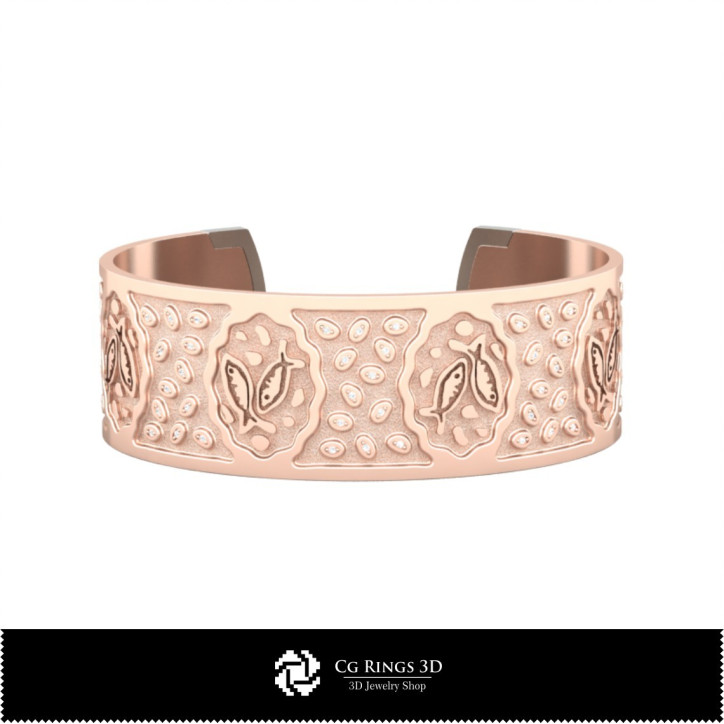 Women's Pisces Zodiac Bracelet - Jewelry 3D CAD