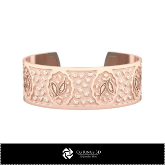 3D Women's Pisces Zodiac Bracelet Home, Bijuterii 3D , Bratari 3D CAD, Bratari 3D, BratarI Manseta 3D, Bratari cu Zodii 3D