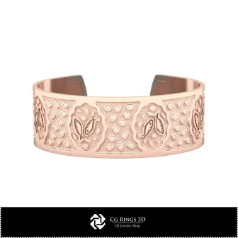 3D Women's Pisces Zodiac Bracelet Home, Jewelry 3D CAD, Bracelets 3D CAD , 3D Bracelets, 3D Cuff Bracelet, Zodiac Bracelets 3D