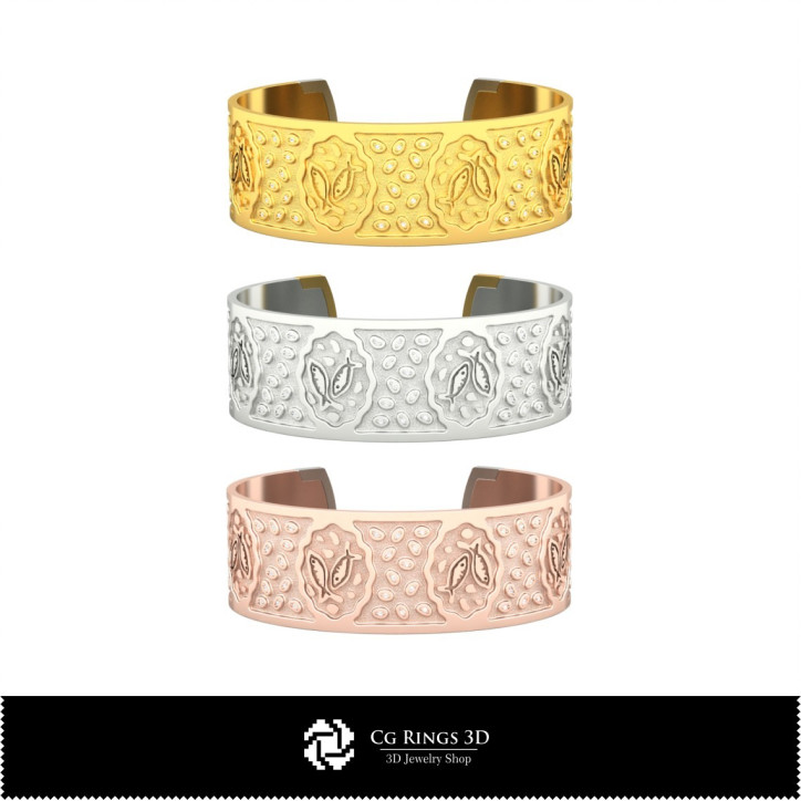 Women's Pisces Zodiac Bracelet - Jewelry 3D CAD