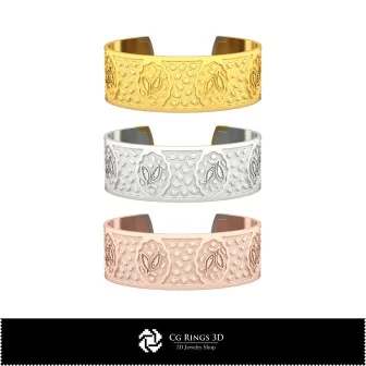 3D Women's Pisces Zodiac Bracelet Home, Bijuterii 3D , Bratari 3D CAD, Bratari 3D, BratarI Manseta 3D, Bratari cu Zodii 3D