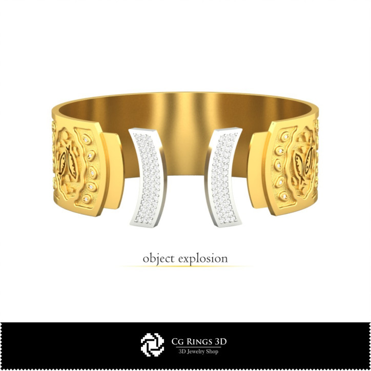 Women's Pisces Zodiac Bracelet - Jewelry 3D CAD