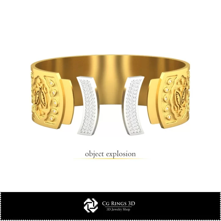 Women's Pisces Zodiac Bracelet - Jewelry 3D CAD