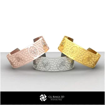 3D Women's Pisces Zodiac Bracelet Home, Bijuterii 3D , Bratari 3D CAD, Bratari 3D, BratarI Manseta 3D, Bratari cu Zodii 3D