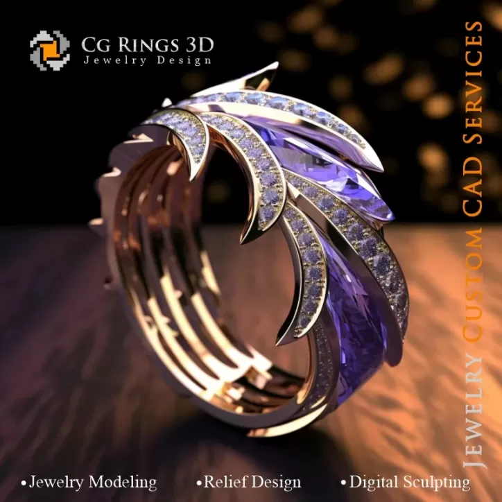 Palm Ring - Schmuck 3D CAD