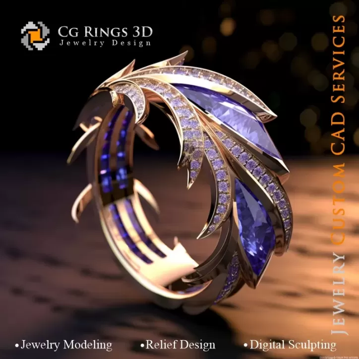Anello Palmare - Gioielli 3D CAD