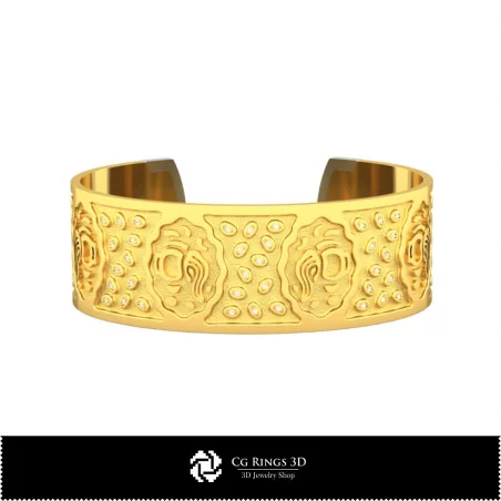 Bracelet Zodiaque Verseau Femme - Bijoux 3D CAO