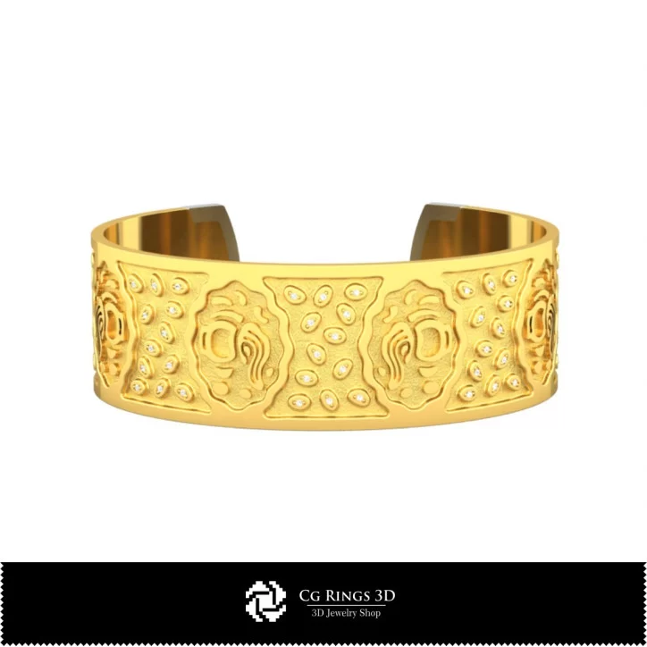 Bracelet Zodiaque Verseau Femme - Bijoux 3D CAO