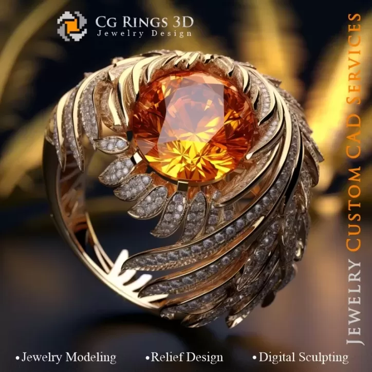 Palm Ring - Jewelry 3D CAD