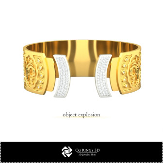 3D Women's Aquarius Zodiac Bracelet Home, Bijuterii 3D , Bratari 3D CAD, Bratari 3D, BratarI Manseta 3D, Bratari cu Zodii 3D