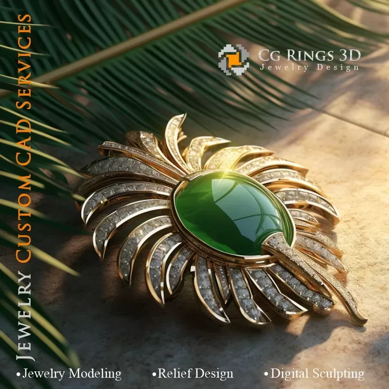 Palm Anhänger - Schmuck 3D CAD