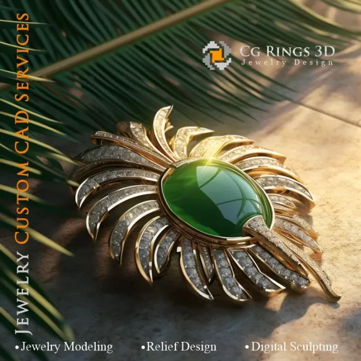 Ciondolo Palma - Jewelry 3D CAD Ciondolo Palma - Jewelry 3D CAD