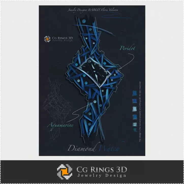 Schmuckdesign (digital) - Uhrendesign