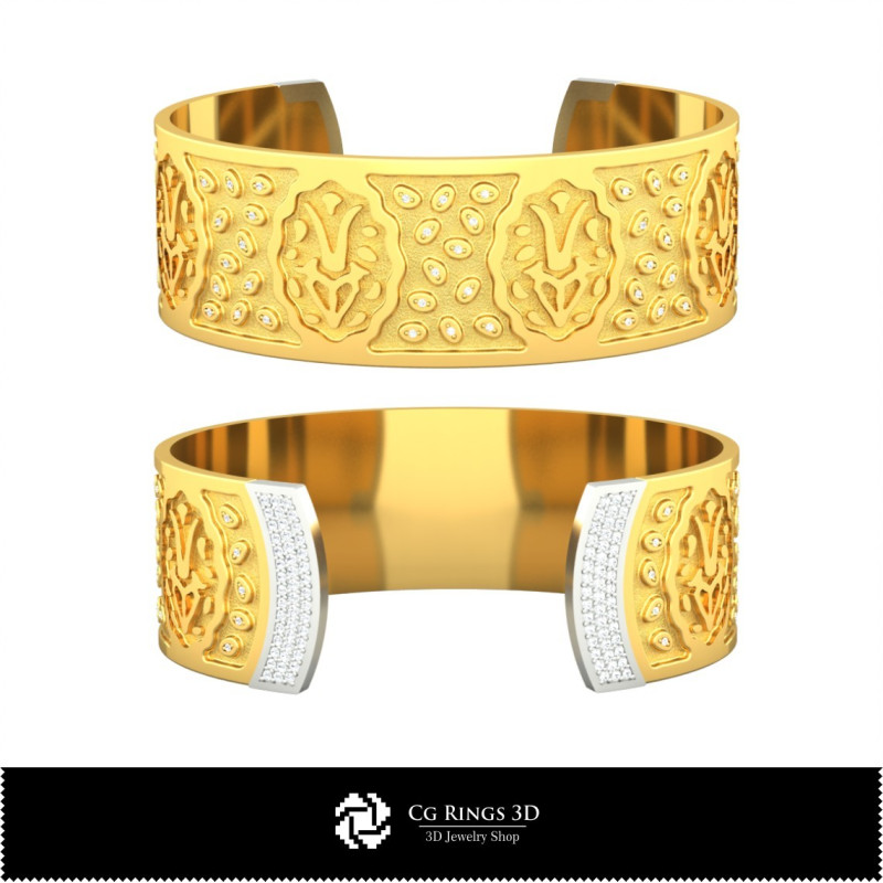 Women's Capricorn Zodiac Bracelet - Jewelry 3D CAD