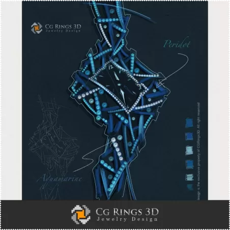 Design Joaillerie (Numérique) - Croquis d'horloge