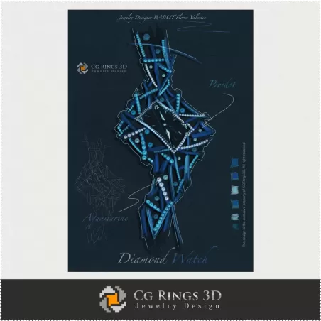 Diseño de joyería (Digital) - Diseño de reloj