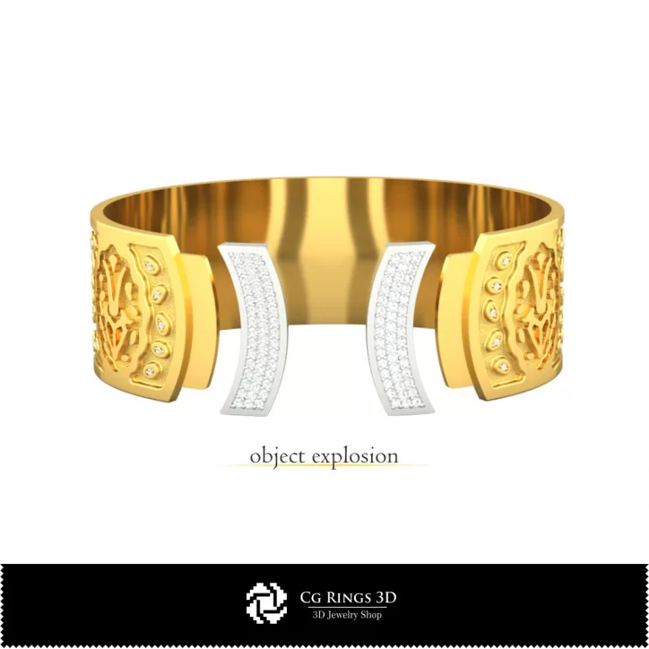 Women's Capricorn Zodiac Bracelet - Jewelry 3D CAD