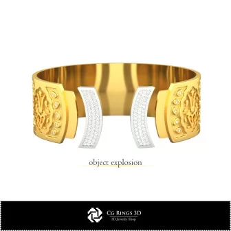 3D Women's Capricorn Zodiac Bracelet Home, Bijoux 3D CAO, Bracelets 3D CAO, Bracelets 3D , Bracelets Manchette 3D , Bracelets du