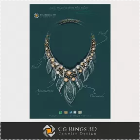 Jewelry Design (Digital) - Necklace Sketch