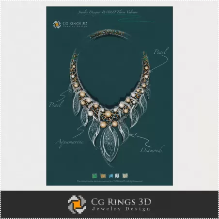 Jewelry Design (Digital) - Necklace Sketch