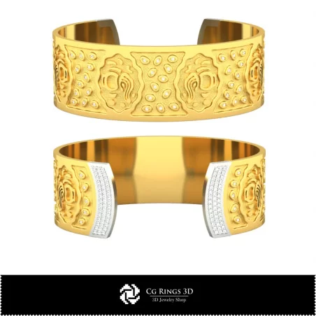 Bracelet 3D signe astrologique Verseau pour femme, bijou 3D CAO, bracelets 3D CAO, bracelets 3D, bracelet manchette 3D,