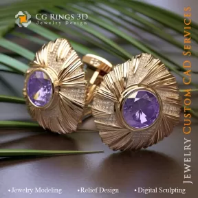 Gemelos - Diseño CAD 3D de Joyería