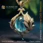 Pandantiv cu Acvamarin - Bijuterii 3D CAD
