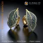 Cufflinks Leaf -  Jewelry 3D CAD