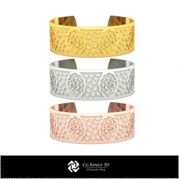 Bracelet Zodiaque Sagittaire Femme - Bijoux 3D CAO