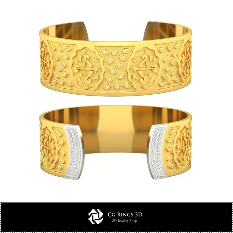 Pulsera para mujer del zodiaco Sagitario - Joyería CAD 3D Pulsera para mujer del zodiaco Sagitario - Joyería CAD 3D