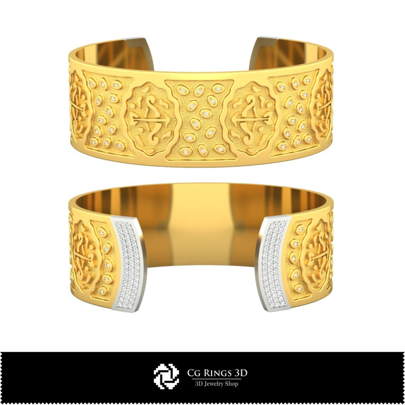 Women's Sagittarius Zodiac Bracelet - Jewelry 3D CAD