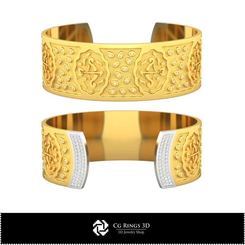 3D Women's Sagittarius Zodiac Bracelet Home, Jewelry 3D CAD, Bracelets 3D CAD , 3D Bracelets, 3D Cuff Bracelet, Zodiac Bracelet