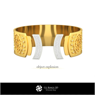 3D Women's Sagittarius Zodiac Bracelet Home, Bijuterii 3D , Bratari 3D CAD, Bratari 3D, BratarI Manseta 3D, Bratari cu Zodii 3D